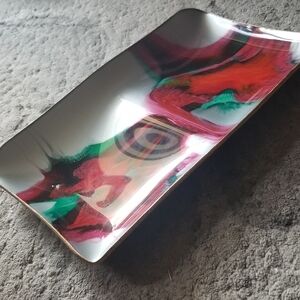 Vintage Seetusee glass tray